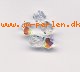 Facet perle 2mm krystal AB (50 stk)