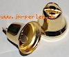Metalklokke 15mm messing (1 stk)