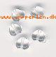 Hjerteperle klar 6mm (100 stk)