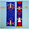 Stenboden opskrift 8015 (505-3 + 505-4) - løber 61 x 21cm, klokkestreng 62 x 14cm (til både 9/0 og 11/0 perler)