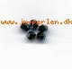 Facet perle 2mm sort med glans (50 stk)