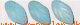 Glasblade 11*7mm, farve: turkis (15 stk)